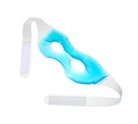EPIGEIST Reusable Blue Pvc Gel Eye Mask with Cold and Warm Compress for Eye Care, Simple Shape Design for Meditation and Yoga Relaxation