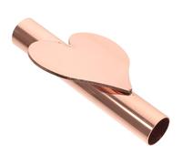 EPIGEIST Rose Gold Heart-shaped Wall Mounted Vase Iron Flower Tube for Wedding Party and Home Decoration Easy Installation Floral Display for Bedroom Kitchen Dormitory