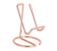 EPIGEIST Rose Gold Iron Desktop Phone Stand Stable Mobile Holder for Desk Compatible with Various Smartphones Versatile Support for Watching Movies and Gaming Fashionable and Design