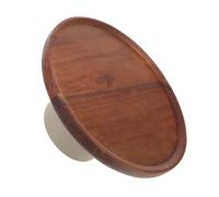 EPIGEIST Rustic Acacia Wood Cake Stand Footed Dessert Display Tray for Tea Party Kitchen Counter Centerpiece Wood Snack Plate for Cakes Pastries and Dried Fruit Platter