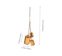 EPIGEIST Rustic Hanging Vintage Cow Bell Metal Ornament Retro Jingle Bell Pendant for Home Decor with Crack-resistant Construction for Country Style and Christmas Decorations