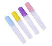 EPIGEIST Sealed Needle Holder Storage Tubes Set 4pcs (10cm, 73# 74# 75# 76#) for Sewing Organizers, Plastic Craft Storage Bottles Suitable for Travel and Embroidery Supplies