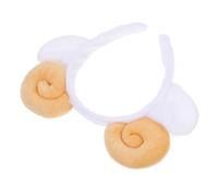 EPIGEIST Sheep Horn Headband Fluffy Goat Horn Hair Hoop Plush Ears Headband for Washing Face Makeup Cute Animal Hairband Accessory