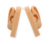 EPIGEIST Silicone Ear Model Fake Human Ear Earring Display Stand Practicing Mold for Training Jewelry Showcase