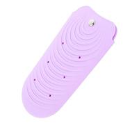 EPIGEIST Silicone Heat Resistant Curling Iron Pouch Small Slip Flat Iron Holder Mat for Hair Curler Protection Travel Home Salon Storage Purple