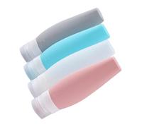 EPIGEIST Silicone Travel Bottles Set 4pcs 90ml Leak-proof Refillable Travel Toiletries Containers Cute Cat Design On-the-go