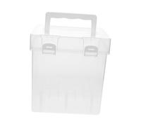 EPIGEIST Slot Clear Marker Case with Secure Locking Lid Portable Plastic Pen Storage Organizer for Artists Teachers and Outdoor Sketching Individual Compartments Prevent Marker Damage