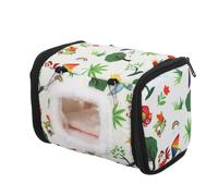 EPIGEIST Small Parrot Cotton Nest with Hanging Chain, Warm Winter Bird Snuggle Hut for Cage, Plush Budgie and Parakeet Sleeping Bed Hideaway