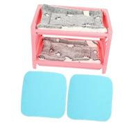 EPIGEIST Small Pet Hamster Bed and Detachable Double-layer Guinea Pig Hideout Wear-resistant Pink Fabric for Cage Bunny and Chinchilla Accessories in Household Use Random Style