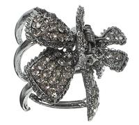 EPIGEIST Small Rhinestone Hair Clip for Women and Elegant High Ponytail Holder Durable Hair Bun Claw Clip Suitable for Parties Weddings and Everyday Wear