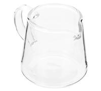 EPIGEIST Smooth Glass Milk Jug Heat Resistant Material and Special Spout for Coffee, Cream, Maple Syrup, and Honey
