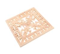 EPIGEIST Solid Wood Carved Appliques Onlays European Style Unpainted Door Decoration Elegant Vintage Cabinet Furniture Embellishments with Fine Intricate Carvings for Classic Home Charm