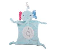 EPIGEIST Soothing Towel with Elephant Animal Comforter Soft Plush Comforter Towel Security Blanket for Boys and Nursery Promotes Cognitive Development and Gentle Skin Touch