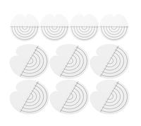 EPIGEIST Spacer Heat Shield Guard Plastic Hair Extension Bonding Protector for Hair Extensions round 25pcs Easy to Use Support Tool for Wig