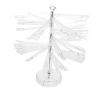 EPIGEIST Spiral Nail Polish Display Stand Color Fan Shaped Gel Nail Color Chart Rack for Salon Use Portable DIY Gel Polish Showcase