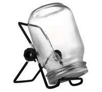EPIGEIST Sprouting Jar Kit Featuring Fine Screen with Stainless Steel Lid and Glass Mason Jars with Stand for Easy Drainage for Growing Alfalfa and Bean Sprouts at Home Kitchen
