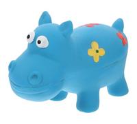 EPIGEIST Squeaky Hippo Dog Sturdy Chewing for Medium Dogs Blue Teething Small Puppy Interactive Pet