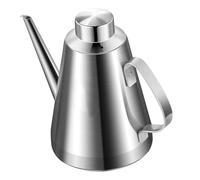 EPIGEIST Stainless Steel Oil Dispenser Bottle with Filter Vinegar and Soy Sauce Container Comfortable Grip Kitchen Essentials for Cooking and Salad Dressing