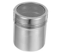 EPIGEIST Stainless Steel Powder Shaker with Lid Portable Fine Mesh Dispenser for Sugar Cocoa Flour and Cinnamon Reusable Kitchen Sifter for Cappuccino Latte and Baking Compact Medium