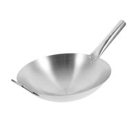 EPIGEIST Stainless Steel Wok Thickened Non Stick Frying Pan Household Cooking Pot Compatible with Gas and Electric Stoves for Meat and Vegetable Stir Fry