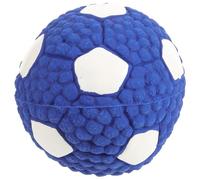 EPIGEIST Sturdy Puppy Chew Ball 9.5cm Football Shape Squeaky Teething for Small Dogs Including Corgi Golden Retriever Border Collie Interactive Pet Plaything