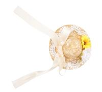 EPIGEIST Summer Hat Dog Hat Wear-resistant Cool Handsome with Bowknot Decoration Delicate 6.09x6.09x1.97in Summer Use Supply for Dogs