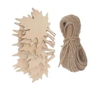 EPIGEIST Thanksgiving Wooden Gift Tags Maple Leaf DIY Hanging Ornaments Natural Cutouts for Wall Decor Gift Labeling and Craft Projects Lightweight Portable Recyclable