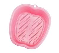 EPIGEIST Thickened Pink Foot Bath Bucket with Foot Massage Basin for Relaxation Suitable for Adults and Household Use