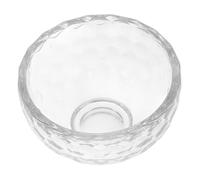 EPIGEIST Transparent Crystal Tibetan Buddhist Offering Bowl Religion Container Handcrafted Holy Water Vessel for Yoga Meditation Votive Tealight Holder Decorative Centerpiece