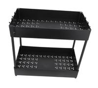 EPIGEIST Under Sink Kitchen Organizer Rack Carbon Steel Storage Shelf Countertop Storage Rack for Pantry Bathroom Towels and Kitchen Supplies