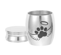 EPIGEIST Urn Metal Pet Urn Smooth Comfortable Strong Alloy 1.57x1.18x1.18in Memorial Keepsake for Cat Dog Family Friend