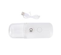 EPIGEIST USB Rechargeable Nano Facial Sprayer Portable Handheld Cooling Mist Spray Moisturizer for Women with Pore Shrinking Function White Easy to Carry and Use for Skin Hydration