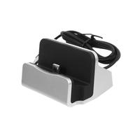 EPIGEIST USB Type-c Micro USB Desktop Charger Docking Station Stand Fast Charging Cradle with Stable Phone Holder Compatible with Edge Note Silver Portable Data