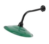 EPIGEIST Vintage 30Cm Enamel Outdoor Lamp Shade for Pendant Lamp, Small Waterproof Metal Lampshade Curved Arm, Industrial Light Fixture Cover for Garden and Dining Room