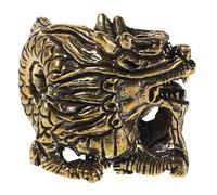 EPIGEIST Vintage Brass Chinese Dragon Statue Retro Zodiac Figurine Miniature for Office Desktop Car Ornament Home Decor Collection