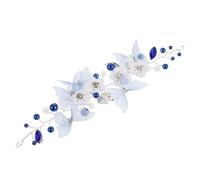 EPIGEIST Vintage Crystal Rhinestone Bridal Headband Handmade Pearl Butterfly Hairpiece for Wedding Party Comfortable Fit Elegant Bridal Hair Accessory with Unique Handwoven Design