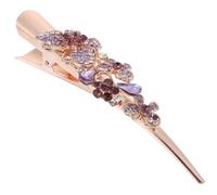 EPIGEIST Vintage Large Rhinestone Hair Clip for Women and Durable Horn Shaped Barrette Hairpin for Thin Hair Lightweight Non Slip Accessory for Daily Wear Parties Halloween and Cosplay