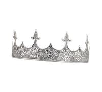 EPIGEIST Vintage Metal King Crown for Men Iron Construction Unique Comfortable Prom Party Tiara for Costume Stage Shows and Themed Events