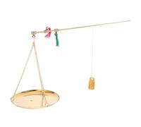 EPIGEIST Vintage Mini Copper Scale Capacity Old Style Chinese Medicine Scale Handheld Portable for Tea Jewelry and Dried Fruits with Copper Construction and Reliable Weight System