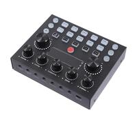EPIGEIST Voice Changer Compatible with Computer and Tablet Sound Effect Board External USB Audio Mixer with Electronic Tone Adjustment for Adults for Live Streaming Singing