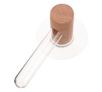 EPIGEIST Wall-mounted Glass Test Tube Planters with Wooden Stand Hydroponic Propagation Station for Indoor Plants Minimalist Japanese Style Vase for Home Bathroom Living Decor