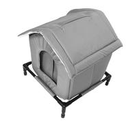 EPIGEIST Waterproof Outdoor Cat House Small Elevated Frame, Insulated Enclosed Shelter for Stray and Outdoor Cats, Weatherproof Pet Sleeping Tent for Garden and Patio