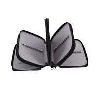 EPIGEIST Wear-Resist Pencil Case Multi-Hole Pencil Pouch for Sketch 72-Color Storage Black Stationery Bag Suitable for Students Artists and Office Use