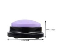 EPIGEIST Wear-resistant Interactive Dog Button for Training and Communication Recordable Talking Puppy Accessory Loud Playback Pet for Smart Dogs and Cats Purple Recording Device