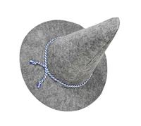 EPIGEIST Weatherproof Grey Scarecrow Wizard Hat for Halloween Cosplay Party Adults Women Men Felt Headwear for Witch Costume Outdoor-resistant Masquerade Accessory for Festive Celebrations