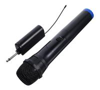 EPIGEIST Wireless Handheld Microphone Set 1-on-1 Portable Cordless Mic for Outdoor Karaoke and Home Singing, Black Plastic Wireless Singing Microphone for Family and Stage Use