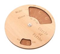 EPIGEIST Wooden Circle of Fifths Music Learning Tools Guitar Chord Progressions Wheel Melody Scales Chart Tool Beginners Guitar Trainer Chord Aid