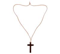 EPIGEIST Wooden Cross Rearview Mirror Hanging Decor Car Pendant Religious Symbol Minimalist Style Car Ornament Interior Accessory for Faith Expression