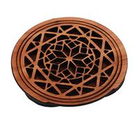EPIGEIST Wooden Guitar Sound Hole Cover Acoustic Guitar Accessory with Creative Carved Pattern Design, round Shape, Easy to Install and Store, for Reducing Feedback and Protecting