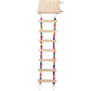 EPIGEIST Wooden Parrot Climbing Ladder with Platform Seven-step Cloud Ladder for Budgies and Parakeets for Cage Perch and Training Play